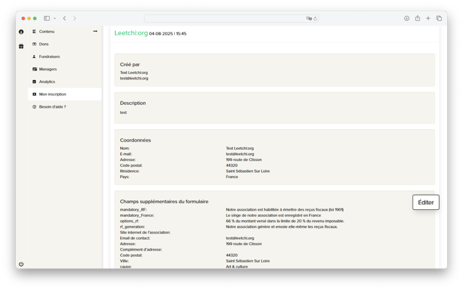 Leetchi-org - details compte